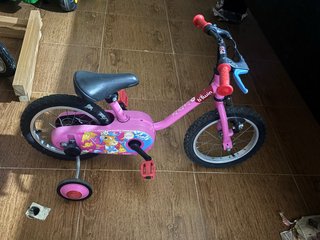 Bicicleta infantil rosa 3 años