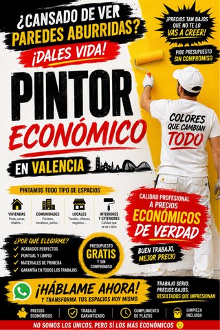 Pintor Económico en Valencia