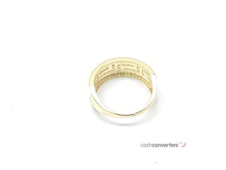 anillo oro 18k con piedra con circonita