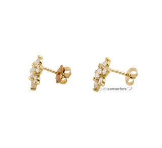 pendientes oro 18k con piedra