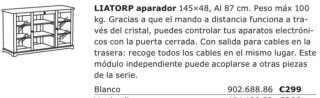 Aparador Blanco Ikea con Puertas de Cristal