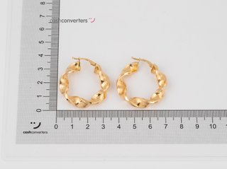 argollas oro 18k