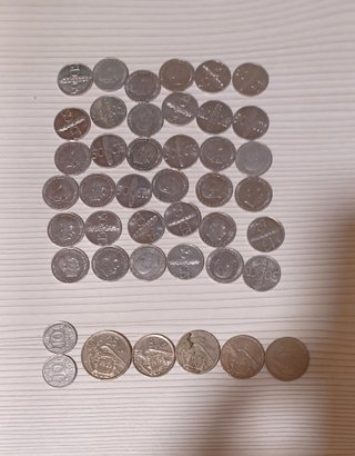 lote 50 centimos y pesetas de Franco