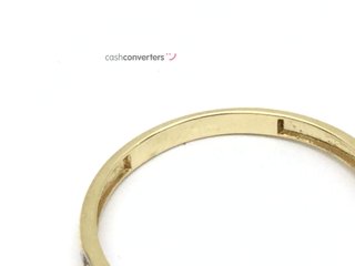 anillo oro 18k con piedra con circonita t. 19 (18,79 mm)