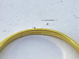 anillo oro 18k con piedra con circonita