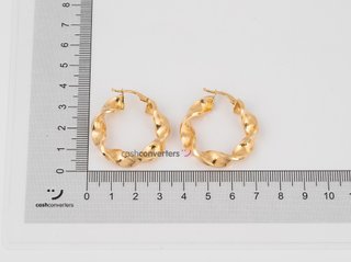 argollas oro 18k