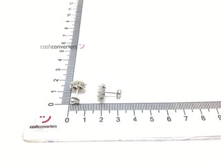 pendientes plata 925mm con piedra con circonita