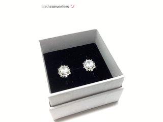 pendientes plata 925mm con piedra con circonita