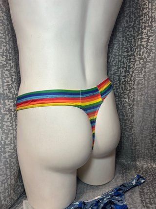 Calzoncillo Tanga Arcoíris y Camuflaje Uno M y L