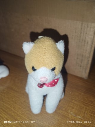 Peluche Gatto Trudi Bianco e Arancio