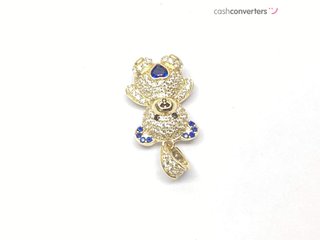 colgante oro 18k con piedra con circonita
