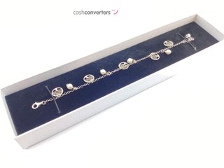 pulsera plata 925mm con piedra con perla