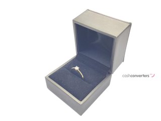 anillo oro 18k con piedra con circonita