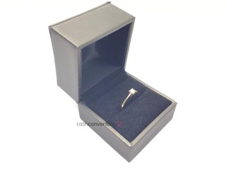 anillo oro 18k con piedra con circonita