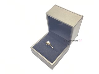 anillo oro 18k con piedra con circonita