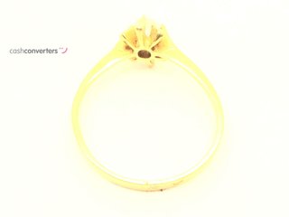 anillo oro 18k con piedra con circonita