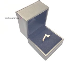 anillo oro 18k con piedra con circonita