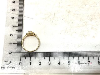 anillo oro 18k con piedra con diamante de laboratorio