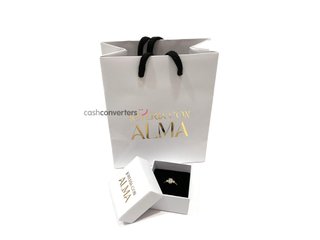 anillo oro 18k con piedra con diamante de laboratorio