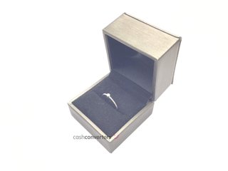 anillo oro 18k con piedra con circonita