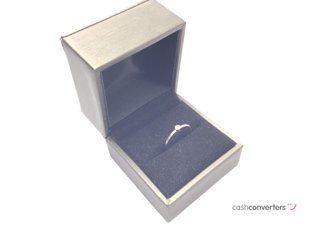 anillo oro 18k con piedra con circonita
