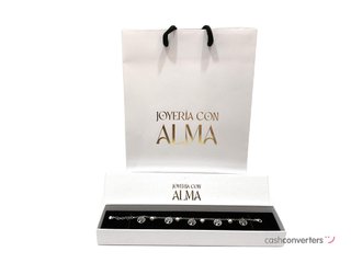 pulsera plata 925mm con piedra con perla