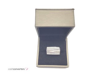 anillo oro 18k con piedra con circonita