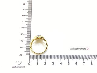anillo oro 18k con piedra con circonita