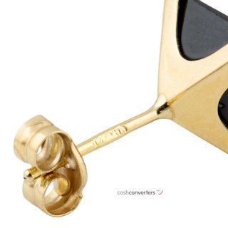 pendientes oro 18k con piedra con circonita