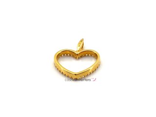 colgante oro 18k con piedra con diamante