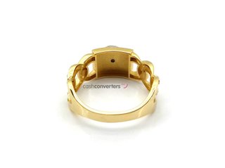 anillo oro 18k con piedra con circonita t. 20 (19,1 mm)