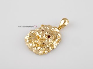colgante oro 18k con piedra con circonita