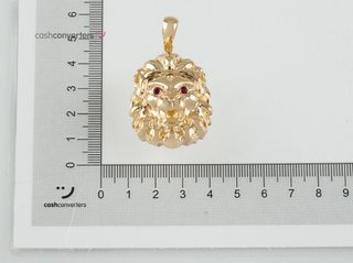 colgante oro 18k con piedra con circonita