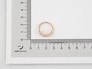 anillo oro 18k con piedra con circonita