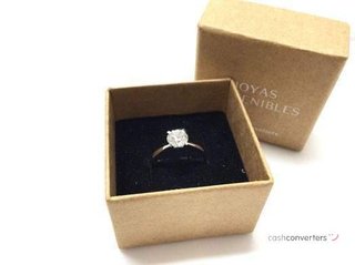 sortija oro 18k con piedra con diamante de laboratorio t. 7 (14,96 mm)
