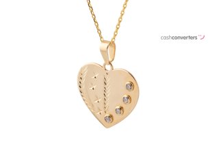 cadena oro 18k con piedra con circonita 23cm