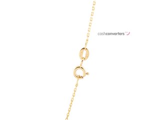cadena oro 18k con piedra con circonita 23cm