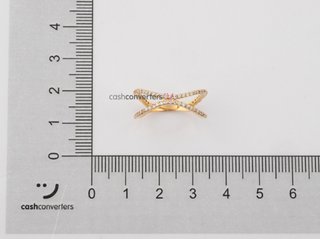 anillo oro 18k con piedra con circonita