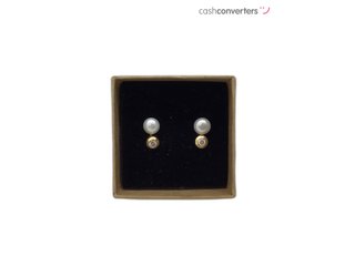 pendientes oro 18k con piedra