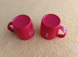 2 TAZAS COCACOLA PLÁSTICO +GRATIS FRESBEE COCACOLA