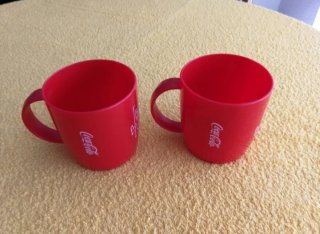 2 TAZAS COCACOLA PLÁSTICO +GRATIS FRESBEE COCACOLA