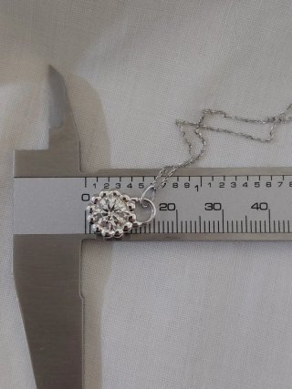 Collar y Colgante Diamante Lab Oro 14k
