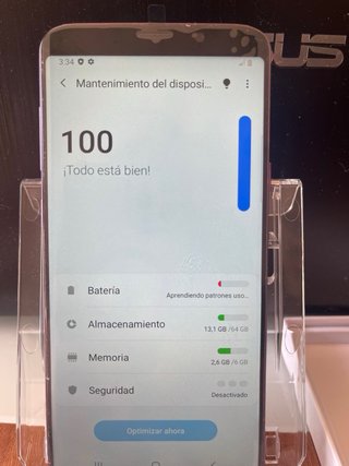 Samsung Galaxy S9+ con pantalla nueva y accesorios