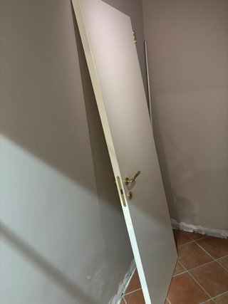 Porta in legno ciliegio bianca