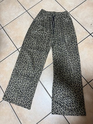 Pantaloni donna a zampa maculati