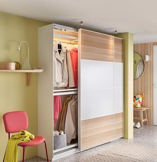 Estructura de armario IKEA PAX blanca 75x35x236