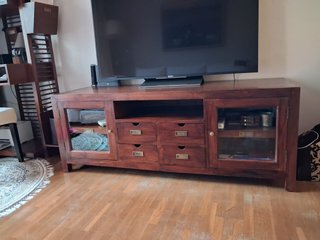 Mueble TV Madera Maciza Banak