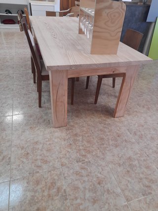 Mesa de madera maciza 280cm