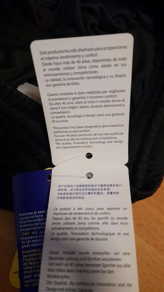 Pantaloncini sportivi Joma neri nuovi