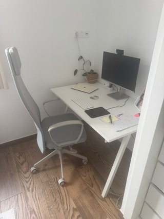 Escritorio IKEA TROTTEN blanco 120x70 cm